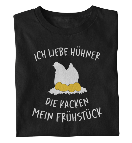 Hühnerkacke Frühstück - T-Shirt