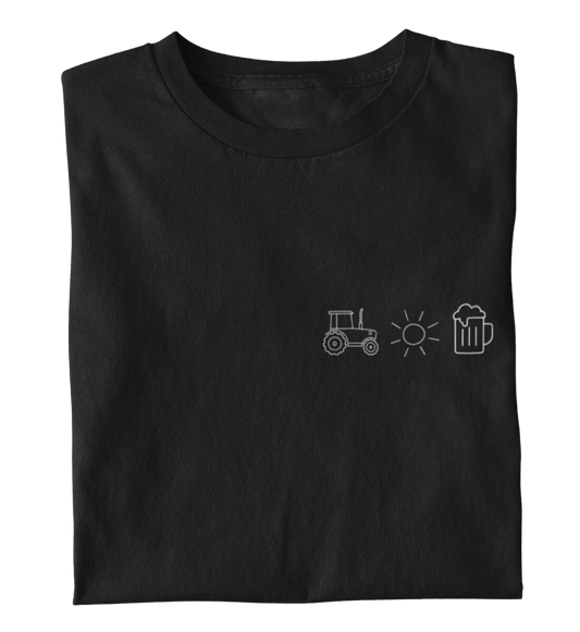 Traktor-Sonne-Bier - T-Shirt